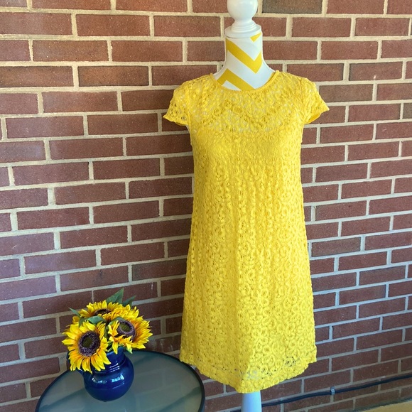 Tommy Hilfiger Dresses & Skirts - Tommy Hilfiger Sunshine Yellow Lace Dress